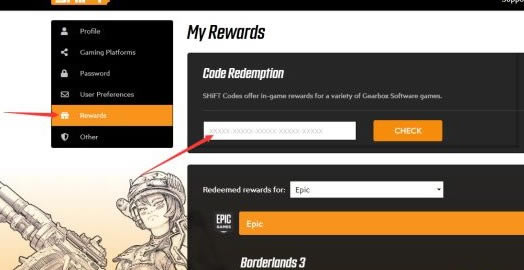 無主之地3金鑰匙代碼