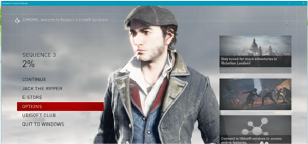 刺客信條梟雄黃金版設置中文方法1