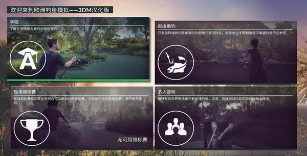 欧洲钓鱼模拟汉化补丁下载_欧洲钓鱼模拟汉化补丁 v1.0 3DM汉化组-开心电玩