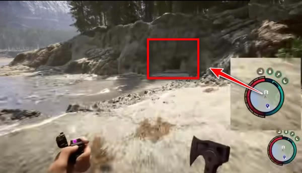 森林2森林之子潜水服电击枪获取位置图文攻略4