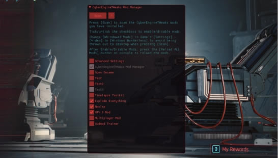 Cyber Engine Tweaksİ_Cyber Engine Tweaks v1.3.0 °-ĵ