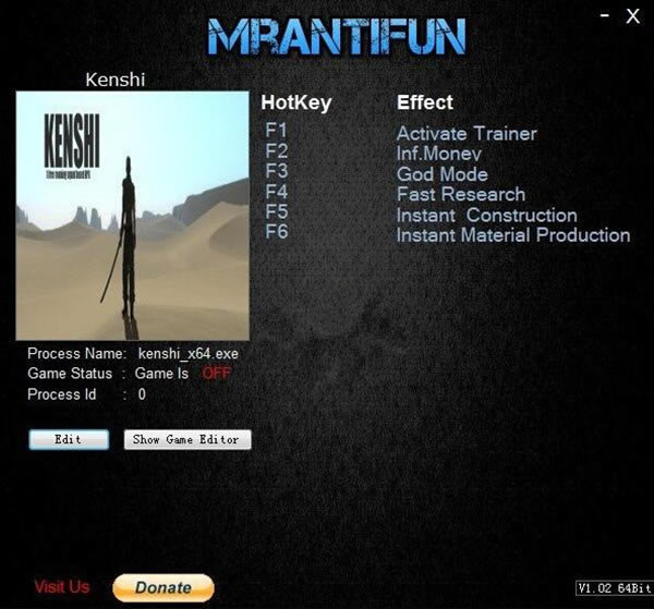 kenshi޸_ʿkenshi޸ v1.0.7 MrAntiFun棨64λ-ĵ