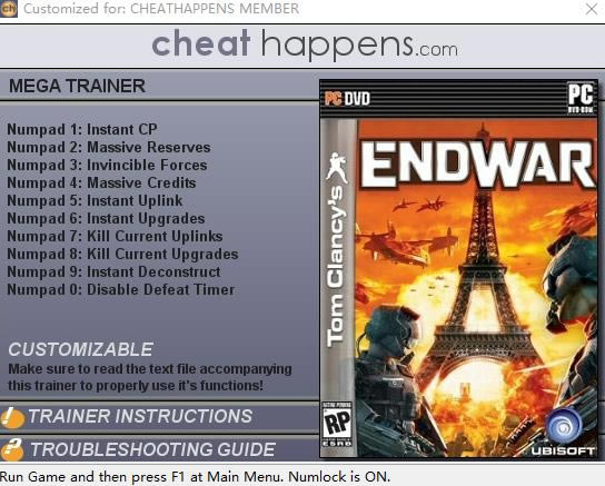 ķ֮սս޸_ķ֮սսʮ޸ v1.0 CheatHappens-ĵ