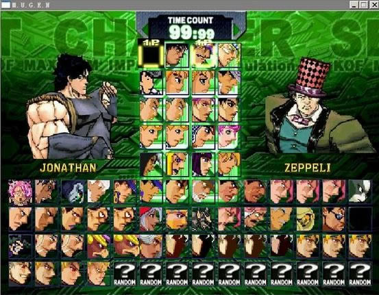 JoJo����ð��MUGEN����������Ϸ